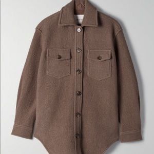 Aritzia Wilfred Free Ganna Wool Shirt Jacket